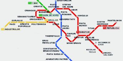 Карта метро Букурешта
