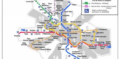 Букурешт метро карта 